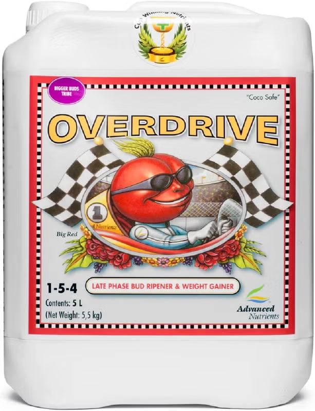 Advanced Nutrients Overdrive 5L – loppukukintaboosteri kukintojen maksimoitiin