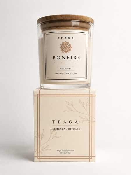 TEAGA CBD-kynttilä Bonfire (700mg)