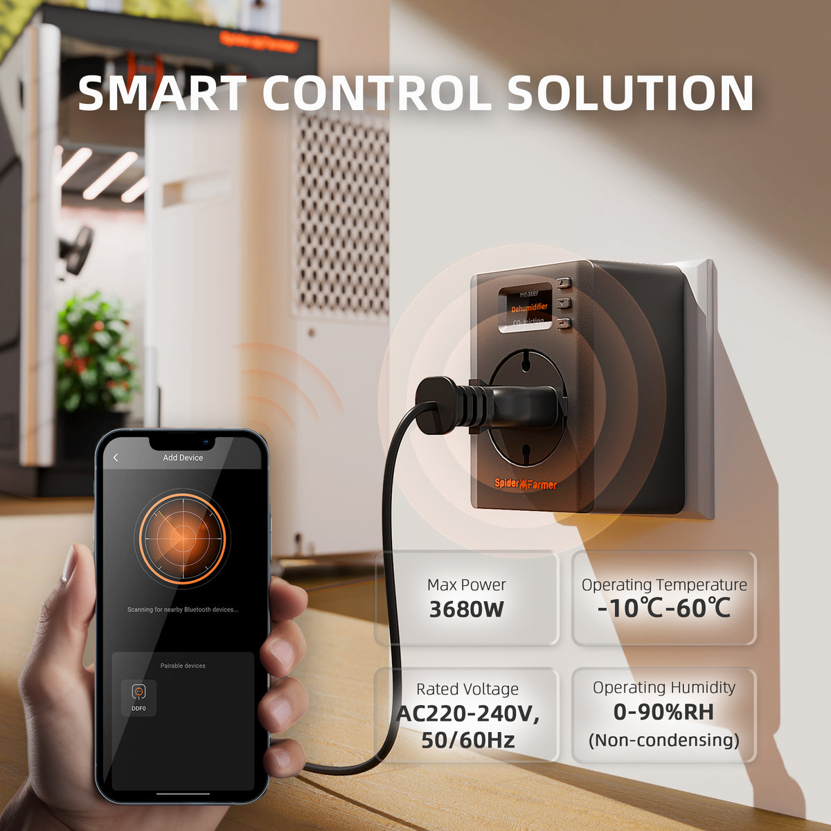 Spider Farmer S-Station – Älykäs WiFi- ja Bluetooth-ohjain