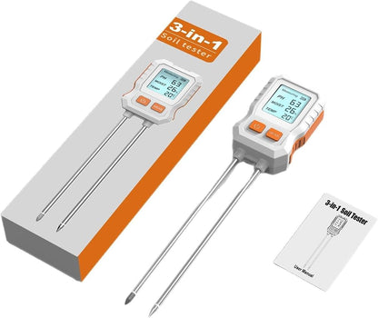 Easy Garden 3-in-1 digitaalinen maaperämittari – pH, kosteus ja lämpötila