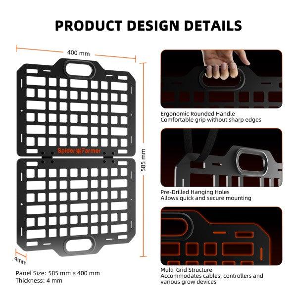 Spider Farmer® Genius Grow System -laiteteline kasvatustelttaan