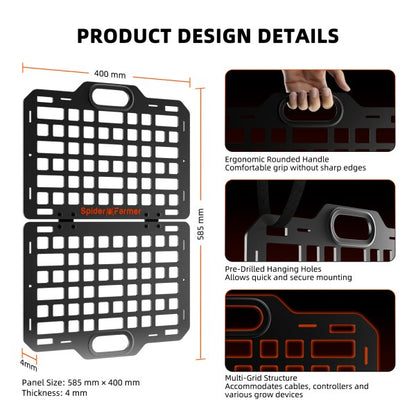 Spider Farmer® Genius Grow System -laiteteline kasvatustelttaan