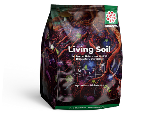 BioNova Living Soil 220g – Rakeinen luomulannoite NPK 6-5-7