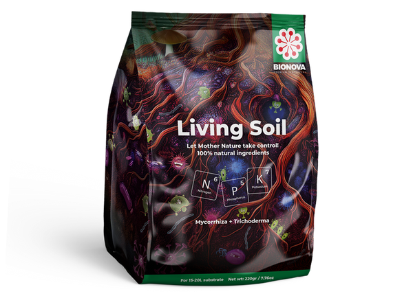 BioNova Living Soil 220g – rakeinen luomulannoite NPK 6-5-7