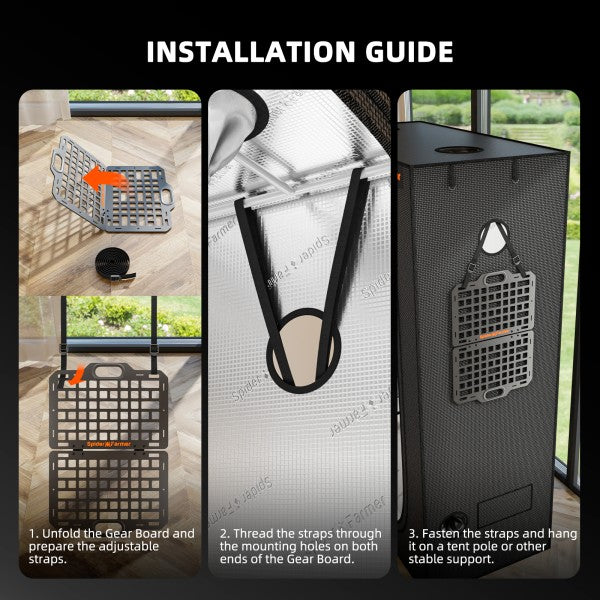Spider Farmer® Genius Grow System -laiteteline kasvatustelttaan