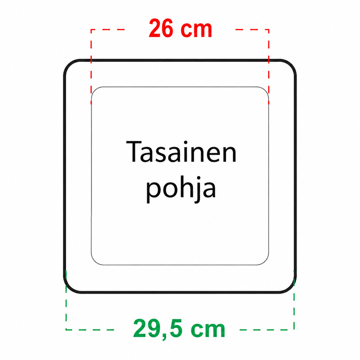 Syvä aluslautanen 18/25L
