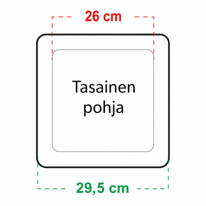 Syvä aluslautanen 18/25L