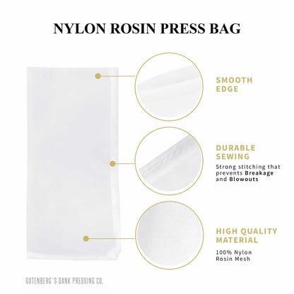 Nylon Rosin Press Bags 2x4 inch 50-Pack 90u